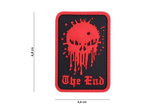 Skull The End Rubber Patch - Div. Farben
