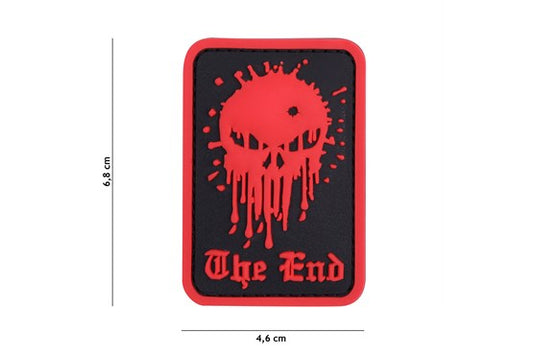 Skull The End Rubber Patch - Div. Farben
