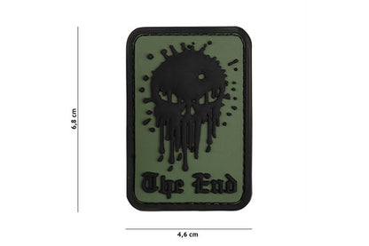 Skull The End Rubber Patch - Div. Farben