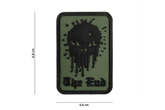 Skull The End Rubber Patch - Div. Farben