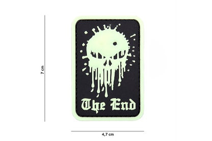 Skull The End Rubber Patch - Div. Farben