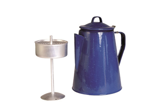 Kaffeekanne Email mit Percolator