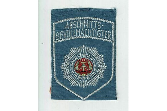 Ärmelabzeichen NVA ´Abschnittsbevollmächtigter´ neuwertig