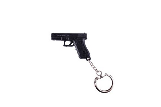 GLOCK Schlüsselanhänger Pistole Kunststoff - schwarz