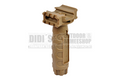 G&G Railed Forward Grip – Vordergriff mit Rail in Schwarz/Desert