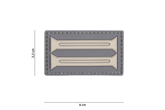 Patch 3D PVC Deutsche Insignien grau