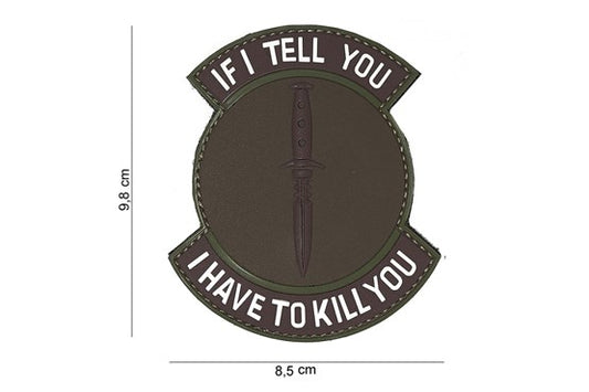 Emblem 3D PVC If I Tell You div.Farben