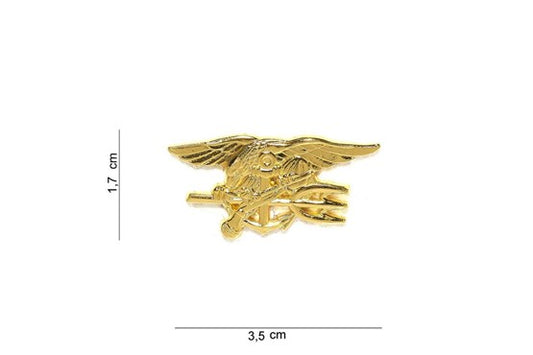 Abzeichen US Navy Seals Siegel kleines gold