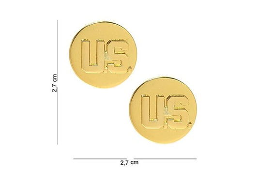 US Kragenabzeichen Soldat gold