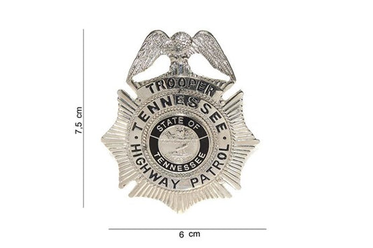 US Abzeichen Trooper Highway Patrol Tennessee silber