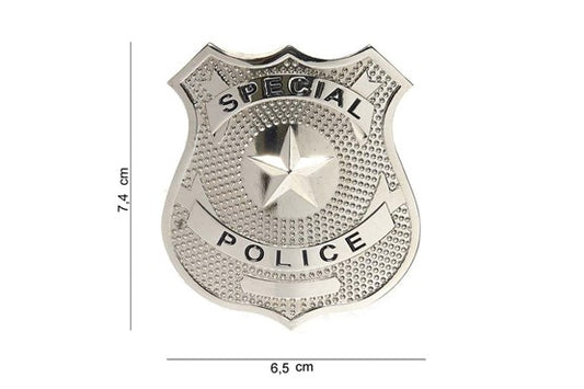 US Abzeichen Spezialpolizei silber