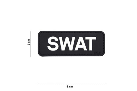Emblem 3D PVC SWAT schwarz