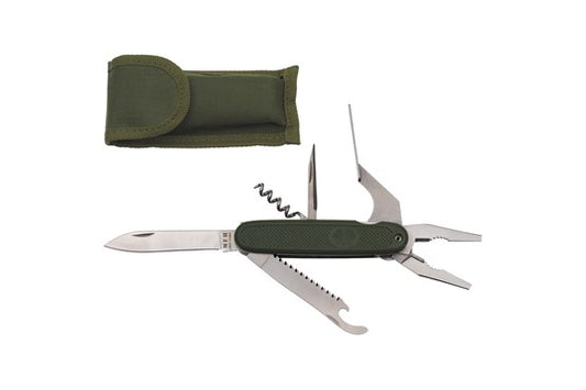 Taschenmesser, BW Style, oliv, mit Zange