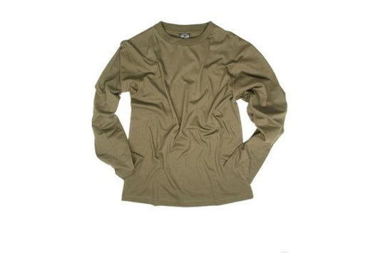 LANGARMSHIRT CO. Oliv/Schwarz