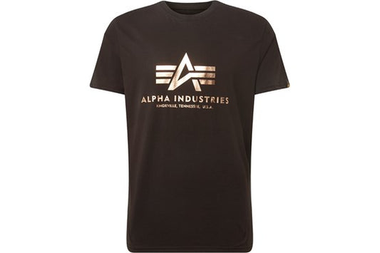 Alpha Industrie T-Shirt Basic black/yellow gold
