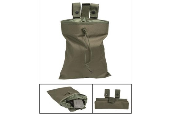 EMPTY SHELL POUCH OLIV / SCHWARZ