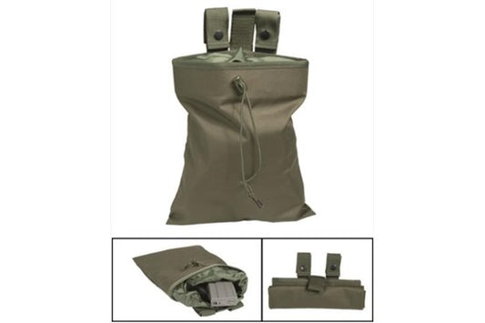 EMPTY SHELL POUCH OLIV / SCHWARZ