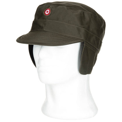 Österr. BH Kampfanzugskappe, "KAZ 03 Winter", oliv, gebr.