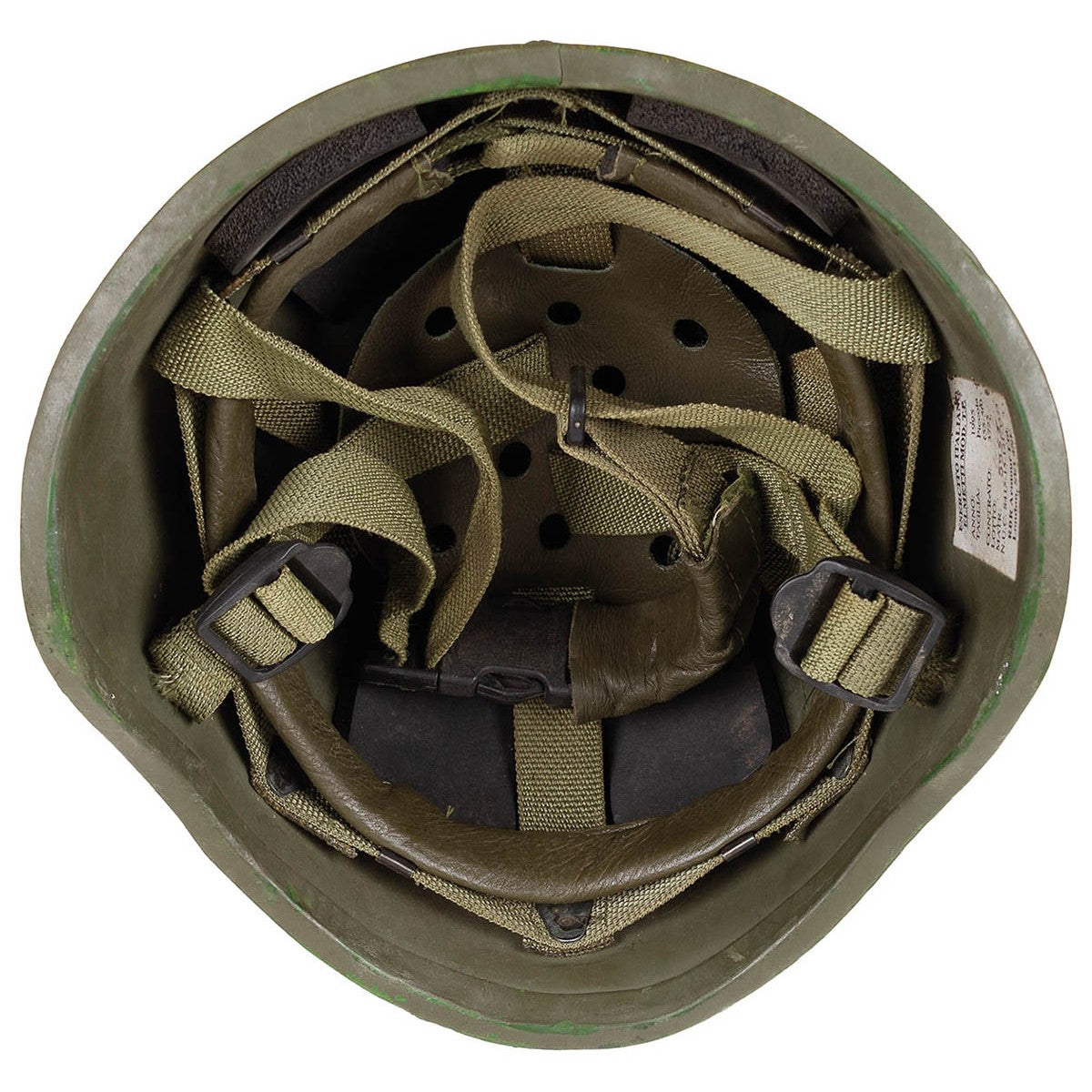 Ital. Helm, Ballistik, "T.P.", oliv, neuw.