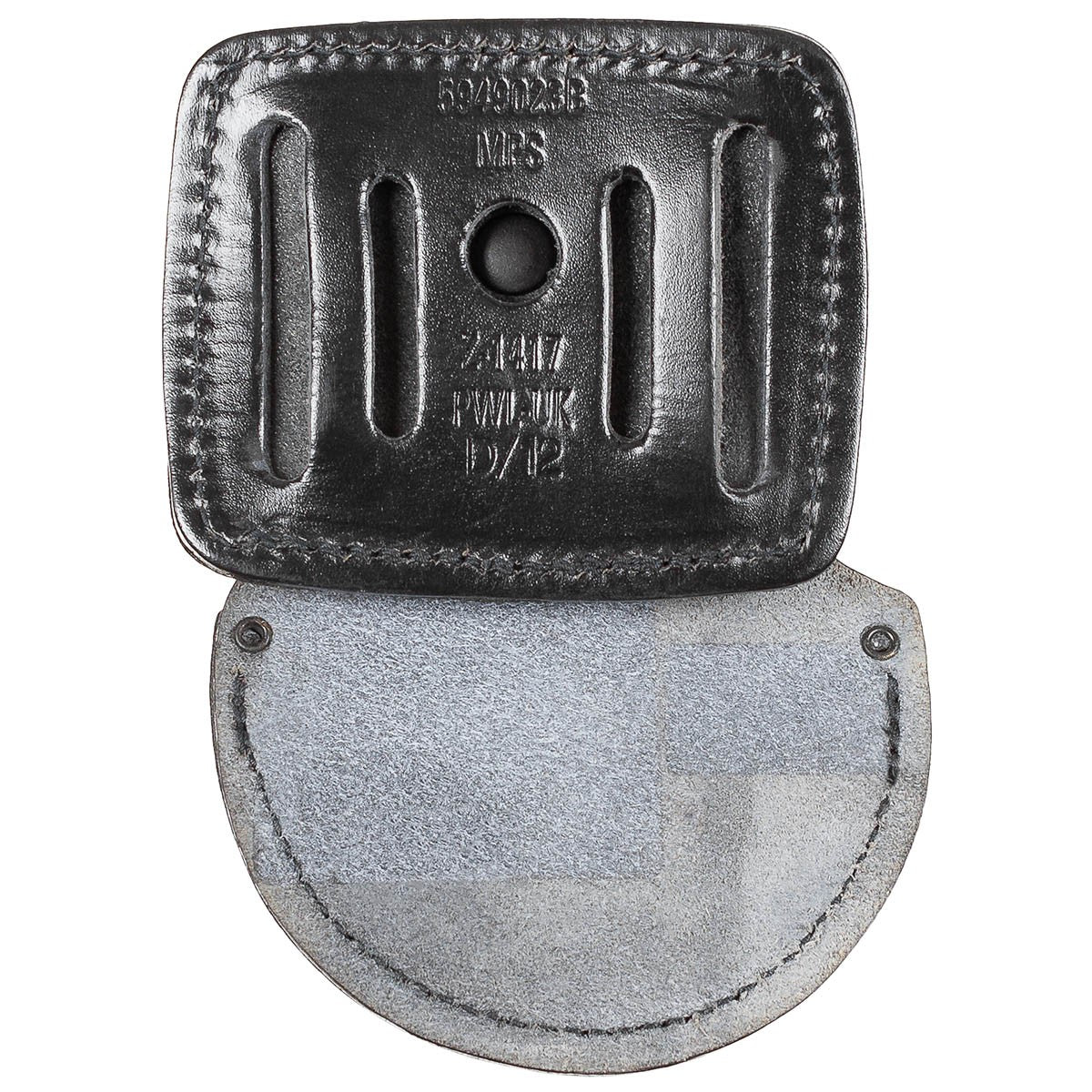 PWL Handschellenhalter, "Z-1417", Leder, gebr.