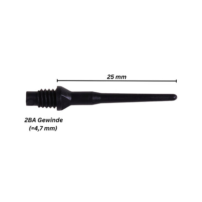 Softspitze Karella Keypoint 2BA Gewinde 1000 St. Schwarz (Kopie)
