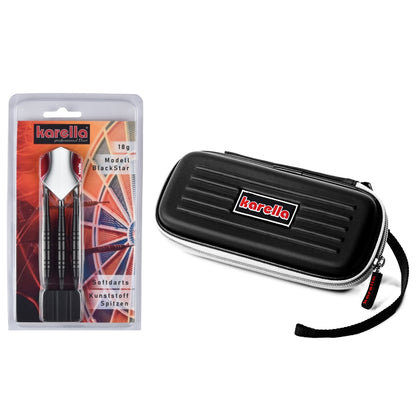 Dartset Winner Blackstar Soft 18g inklusive Dartcase