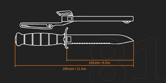 Glock-Feldmesser mit Sägerücken