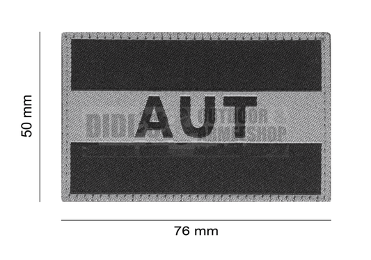Austria Flag Patch Black