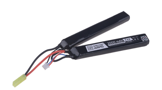 LiPo 7,4V 2000mAh 15/30C Battery - Butterfly Configuration