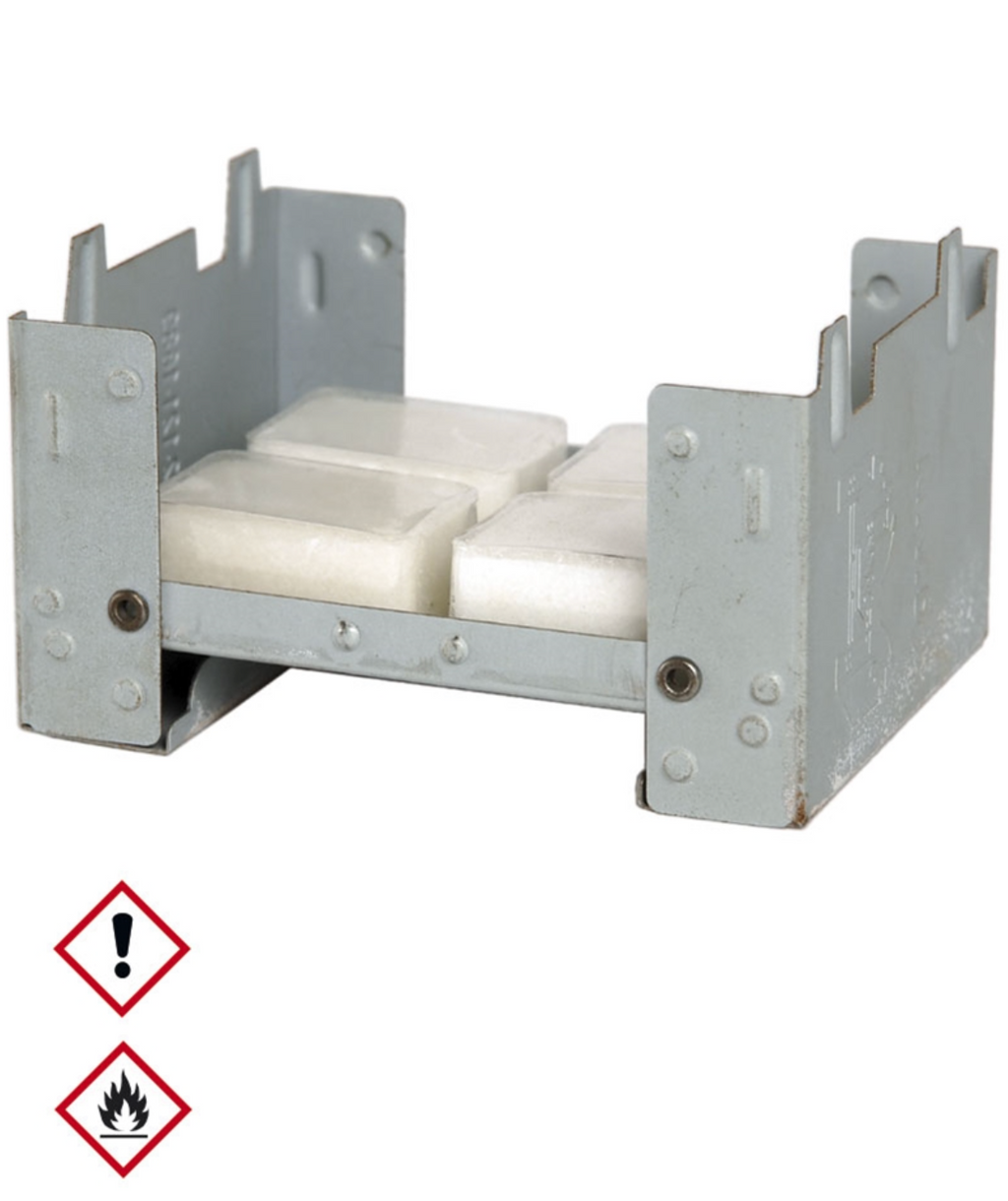 NATO Klappkocher aus Stahl mit Brennstoff (Medium / Large)