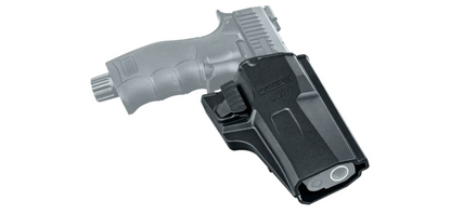 T4E Polymer Holster für HDP 50 / TP 50, Gürtelaufnahme höhenverstellbar und auf Gürtelbreite einstellbar