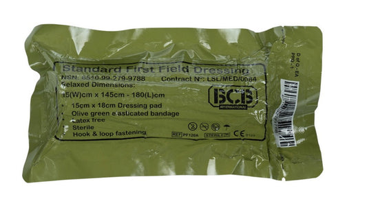 BCB Combat first field dressing standaard PF120A