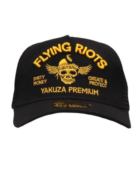 Yakuza Premium Basecap schwarz FLYING RIOTS Trucker