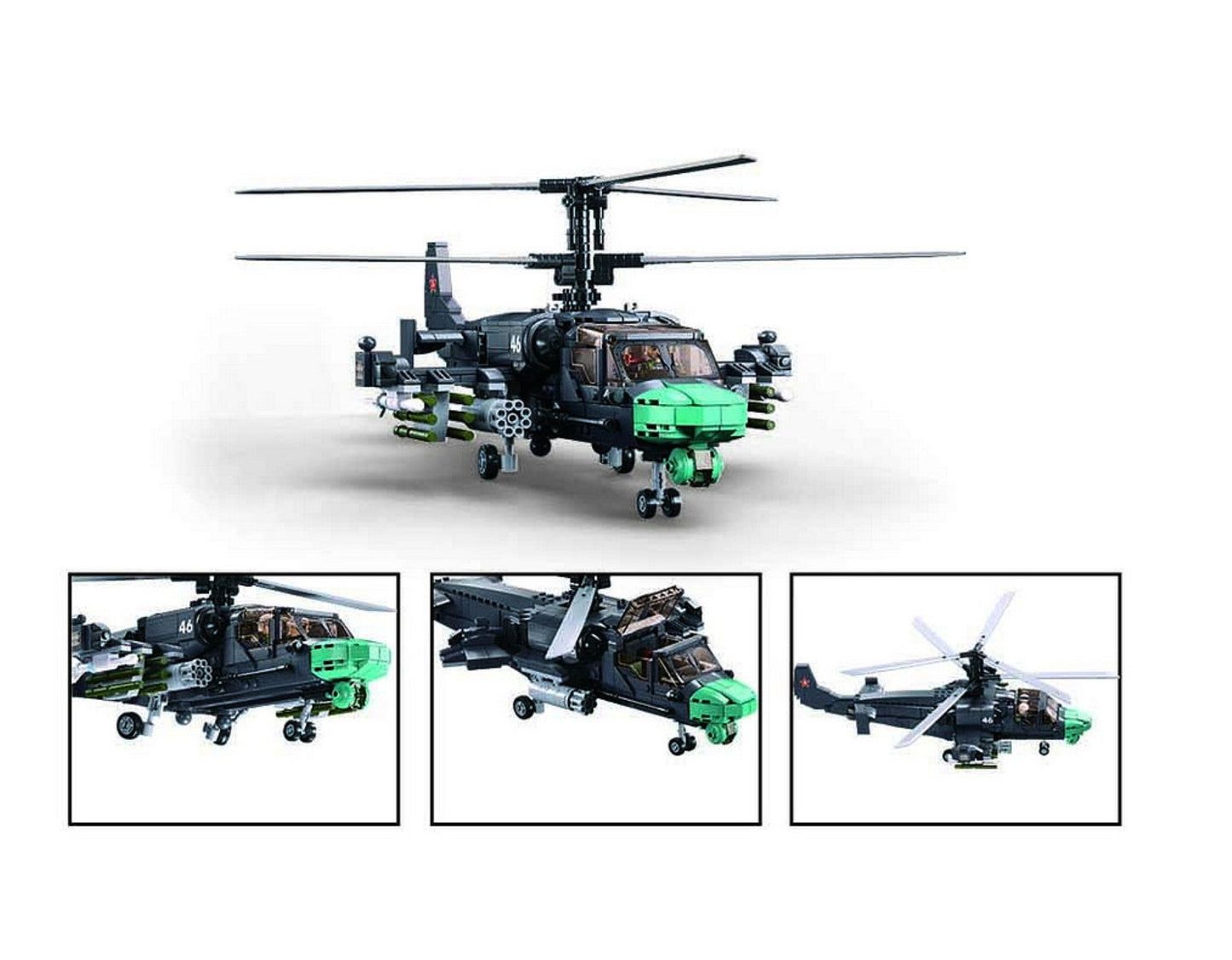 Sluban KA-52S Kanonenboot kampfhubschrauber M38-B1138