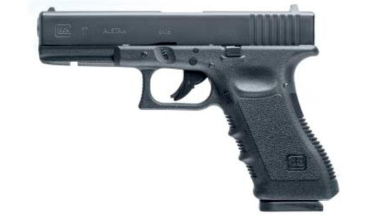 Glock 17 Kal. 4,5 mm, 8 Schuss, BB/Diabolo/Koffer