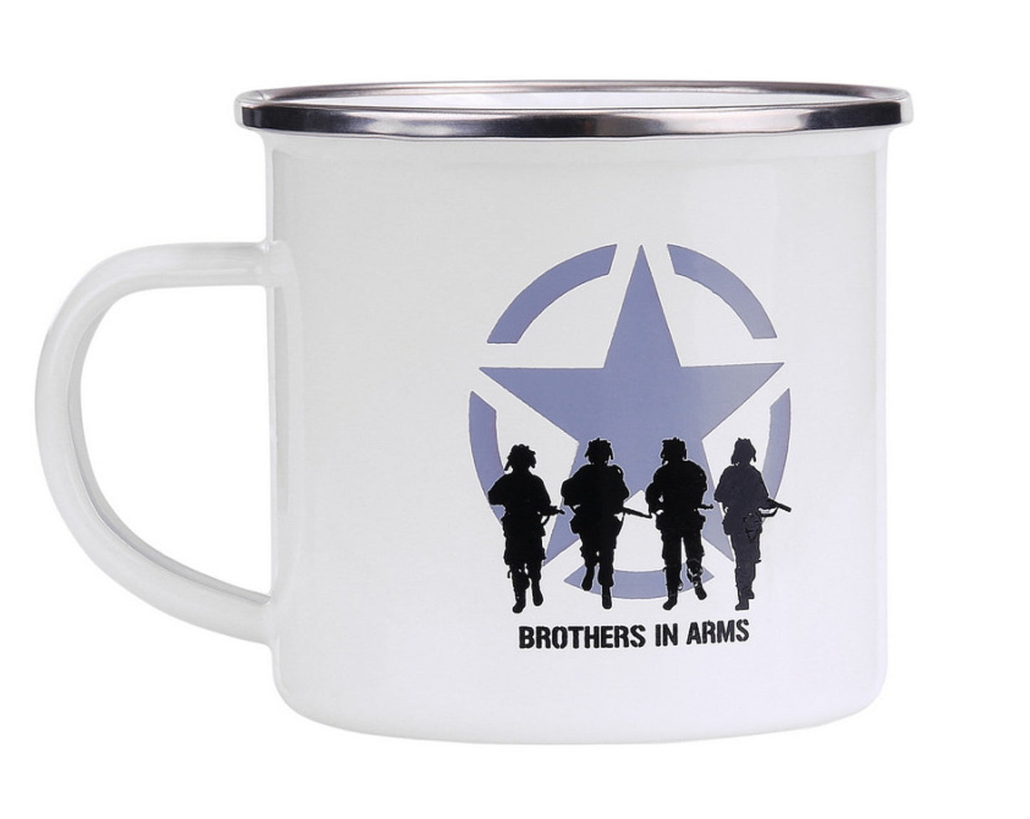 Becher emailliert Brothers in Arms 300ml