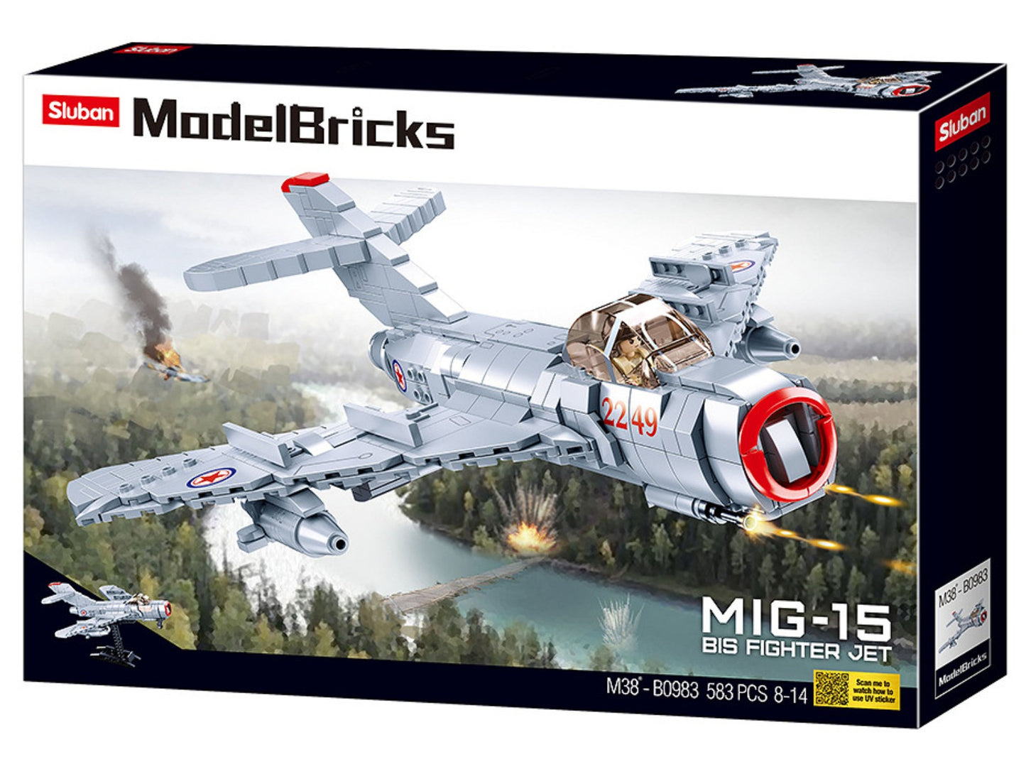 Sluban Alter russischer Düsenjäger M38-B0983