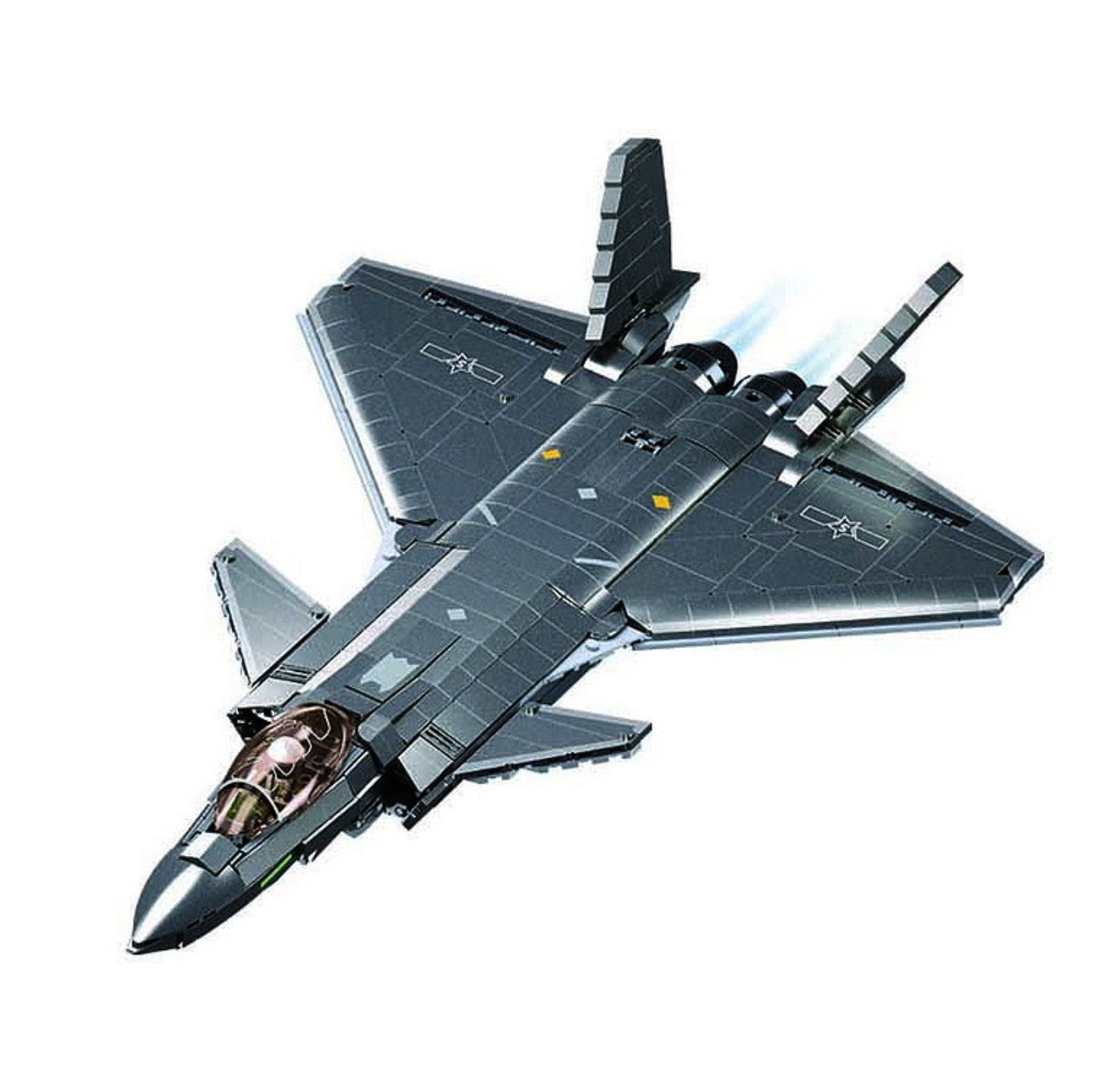 Sluban J20SS Stealth-Flugzeug Metallbeschichtung Version M38-B1187