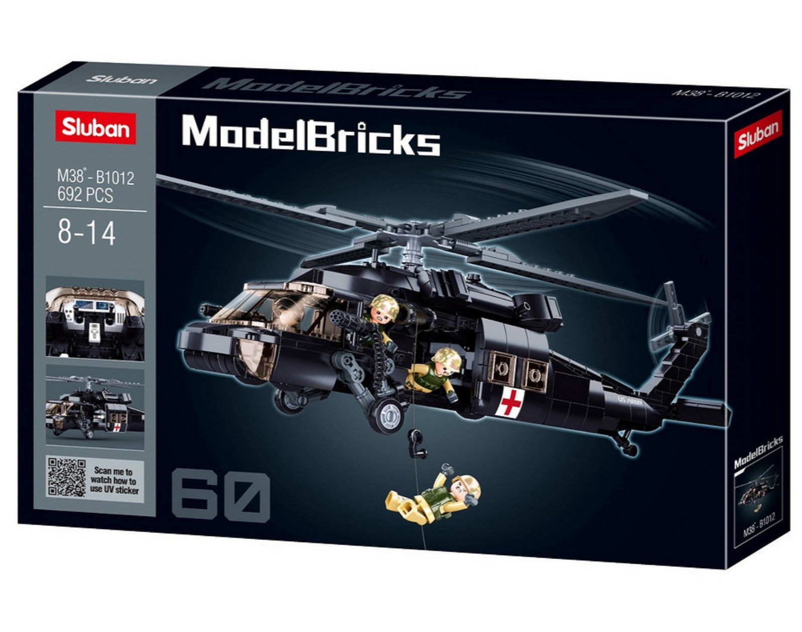 Sluban US-amerikanischer Sanitätshubschrauber der Armee M38-B1012
