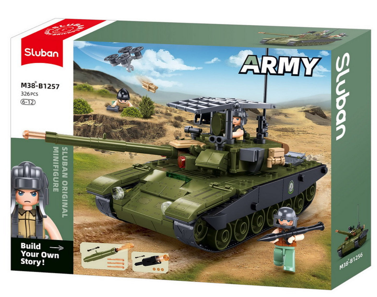 Sluban Armeepanzer IFR T90AS M38-B1257