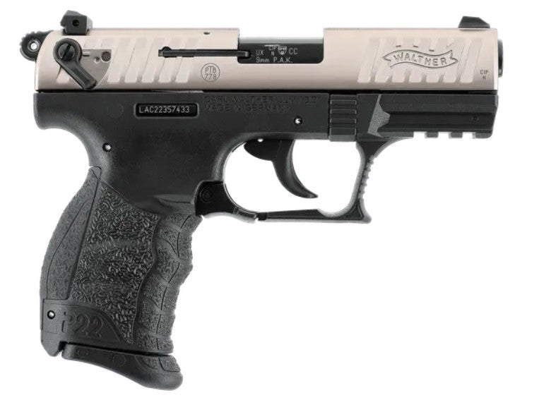 Walther P22Q 9 mm P.A.K., Nickel-Finish