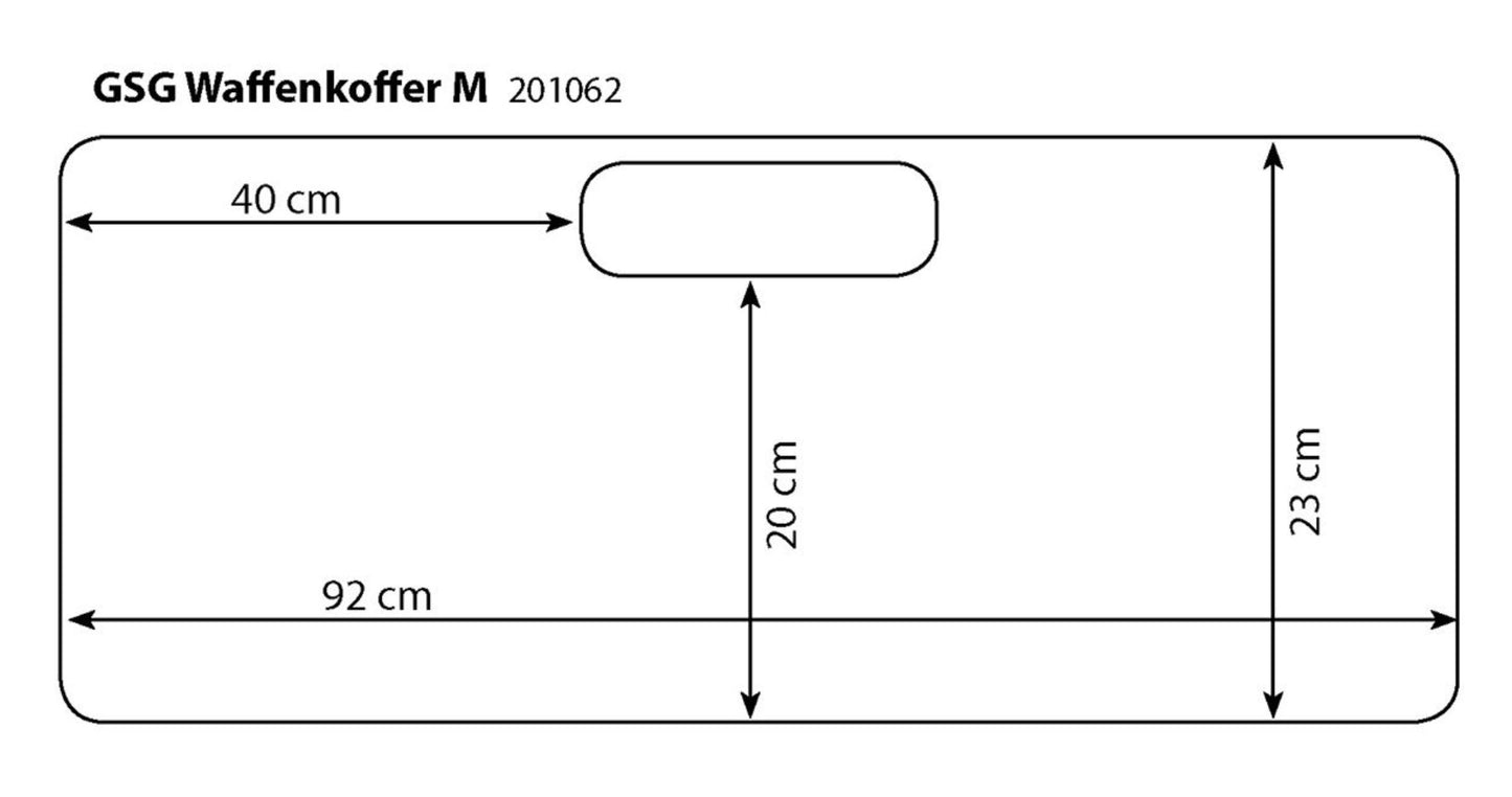 GSG Koffer Medium Schwarz