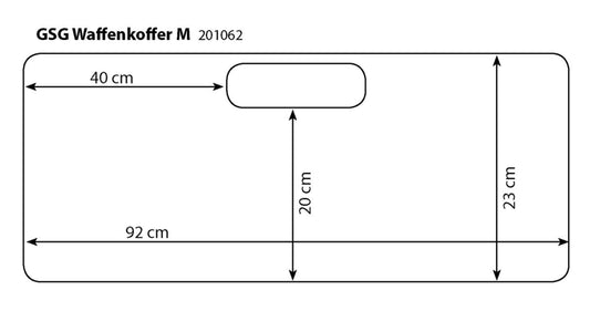 GSG Koffer Medium Schwarz