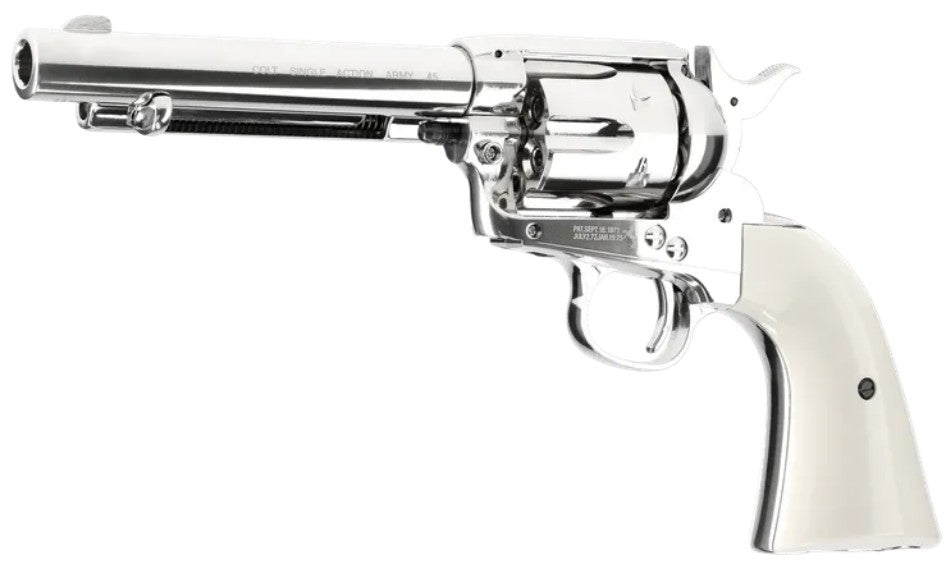 Colt SAA .45 - 5.5" 4,5 mm (.177) Diabolo, CO₂, < 3,0 J, Nickel-Finish