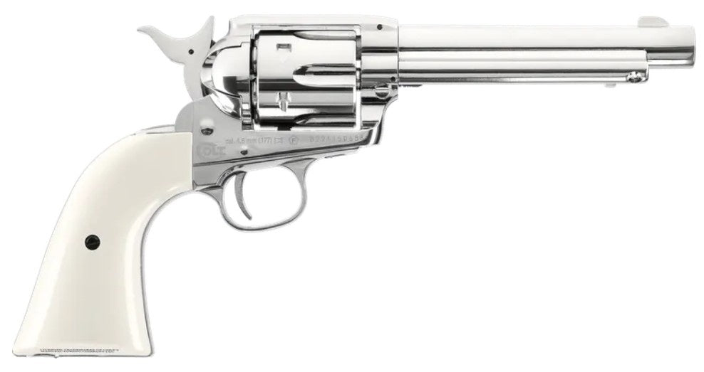 Colt SAA .45 - 5.5" 4,5 mm (.177) Diabolo, CO₂, < 3,0 J, Nickel-Finish
