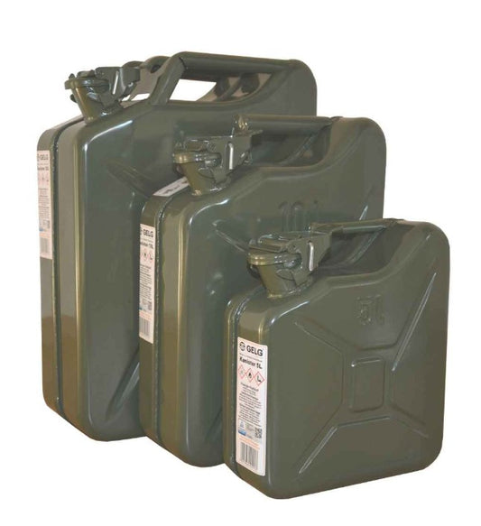 Benzinkanister, 5 ltr. oliv neu