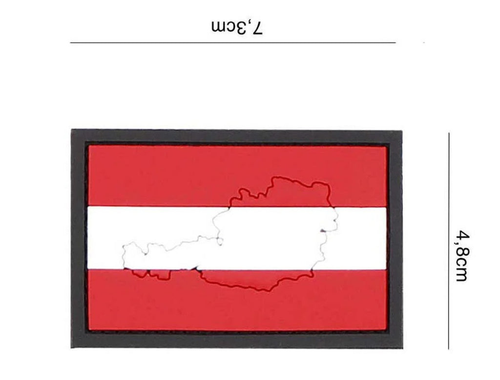 Land Rubber Patch mit Kontur