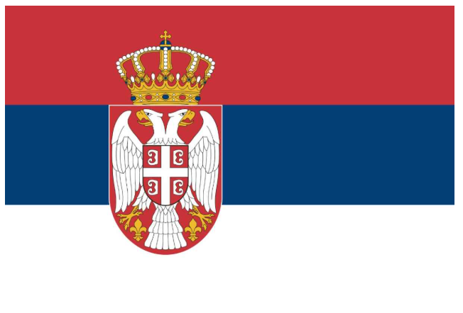 Flagge Serbien