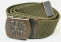 Österr. Hosengürtel, Textil, oliv, gebr.