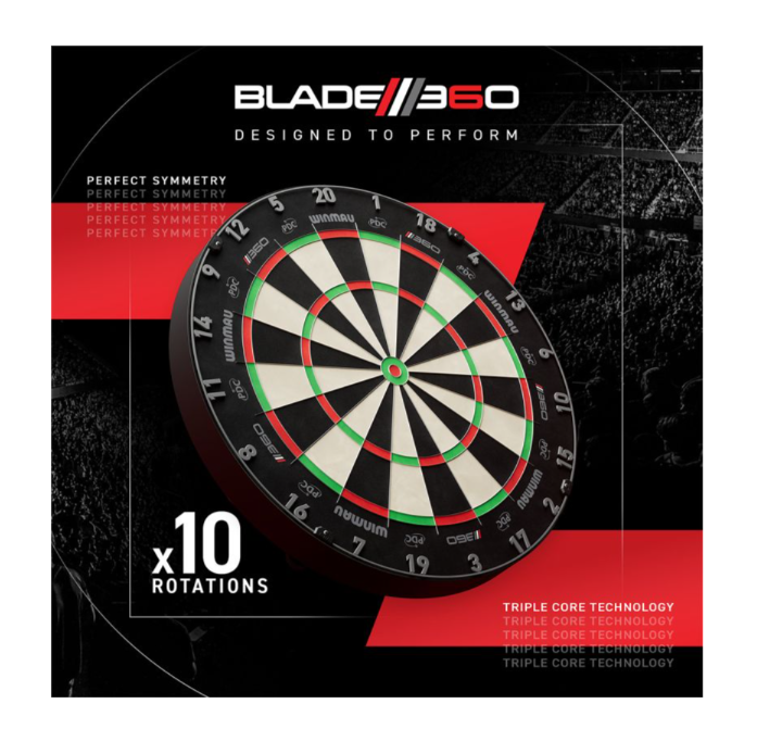 Winmau Blade 6 Triple Core Carbon Dartboard – PDC Official 360°